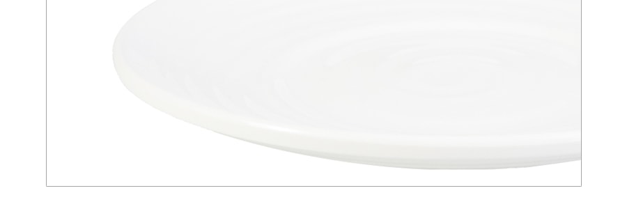 家用外紋圓形密胺飯盤 8“ #白色