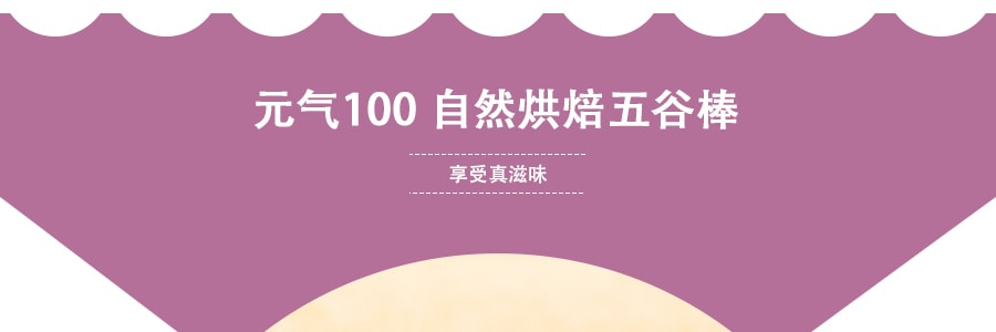 台湾鸿津 元气100 自然烘焙五谷棒 黑芝麻味 185g