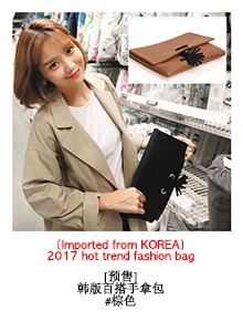[27th Pre-Order] Origin Korea Women Clutch Bag With Wooden Ball Black