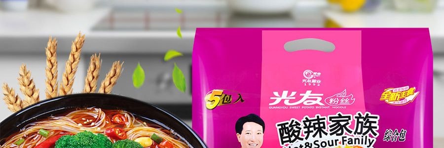 光友 酸辣家族粉絲五種口味綜合包 5包入