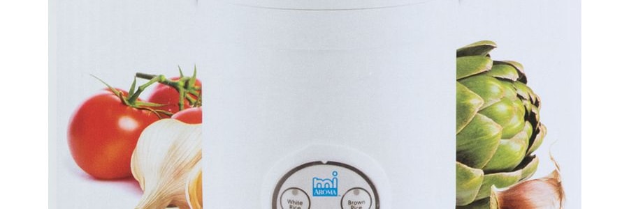 美國AROMA 智慧迷你電鍋電鍋 3杯熟米容量 8'' x 7.5'' x 7.5'' MRC-903D 1-3人份 (1年製造商保固)【全美超低價】