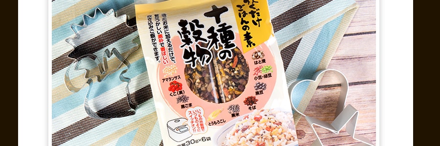 日本CHIKIRIYA 十種穀物雜糧米 京都產 6袋入