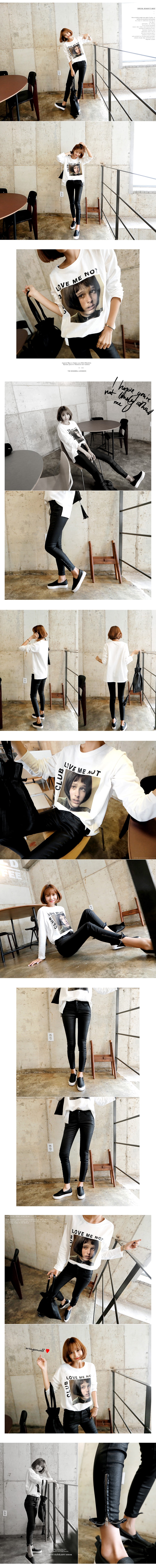 KOREA [Free Shipping] Matilda Graphic T-Shirt #Ivory One Size(S-M)