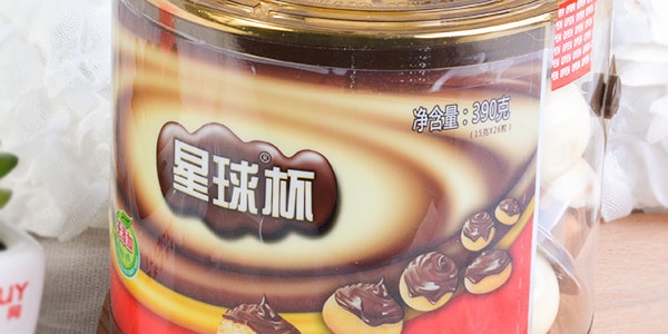 甜甜乐 星球杯巧克力味酱+饼干粒 桶装 390g【童年回忆】