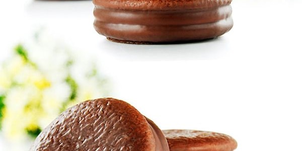 韓國LOTTE樂天 巧克力奶油夾心派 香蕉口味 12 顆 336g