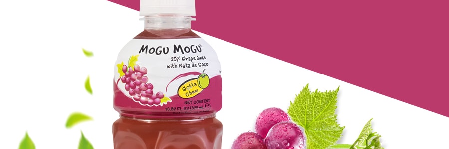 泰国MOGU MOGU 果汁椰果饮料 葡萄味 320ml