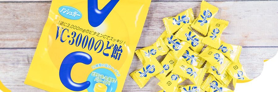 日本NOBEL諾貝爾 VC-3000 維生素C補給喉糖 檸檬糖 90g